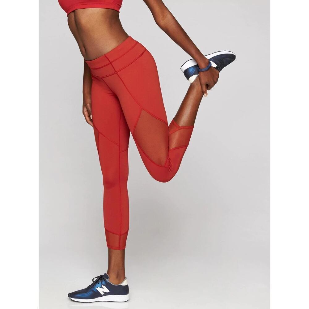 Athleta Leggings XXS Red Aura Sonar Athletic Workout Gym Active